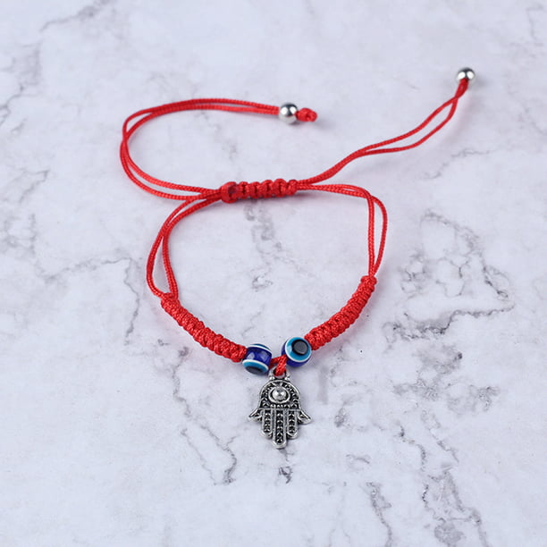 Turkish Evil Eyes Protection Kabbalah Red String Bracelets Fatima Hand Jewelry